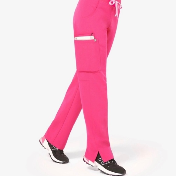 Figs Pants & Jumpsuits Figs Kade Cargo Scrub Pants Hot Pink